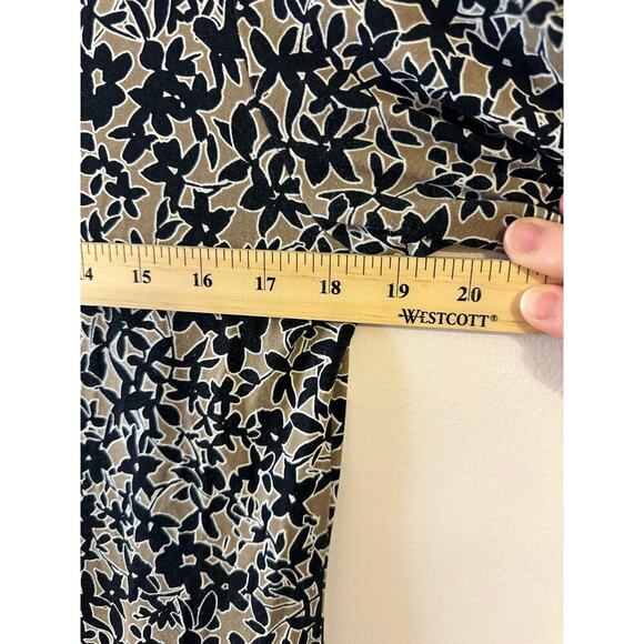 J. Jill Womens Wearever Tan/Black 3/4 Sleeve Stretch Cooling Shift Dress Small - Picture 6 of 7